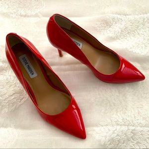 Nearly new (worn once) Red Steve Madden heels